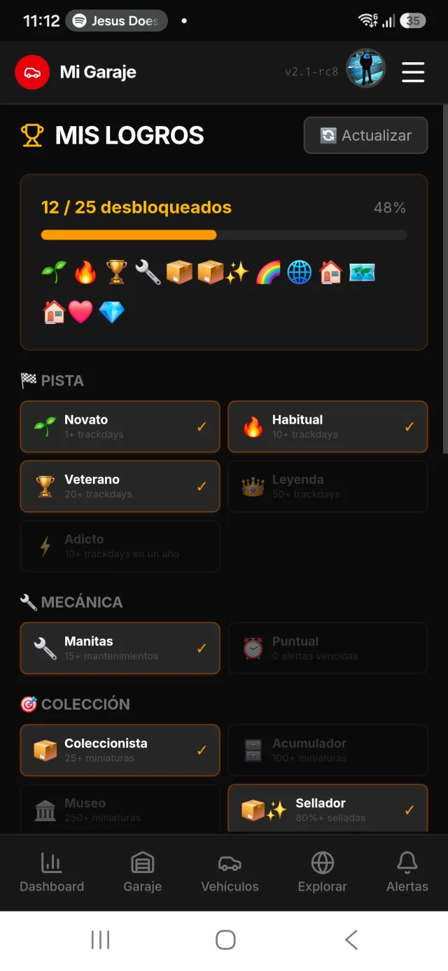 Muro de logros y badges